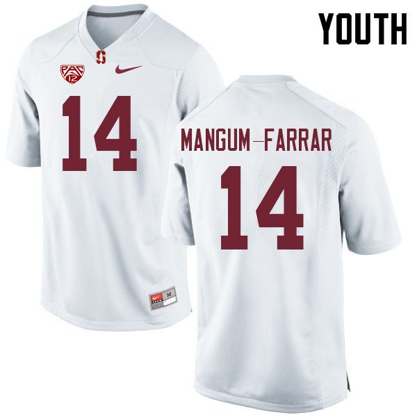 Youth #14 Jacob Mangum-Farrar Stanford Cardinal College Football Jerseys Sale-White